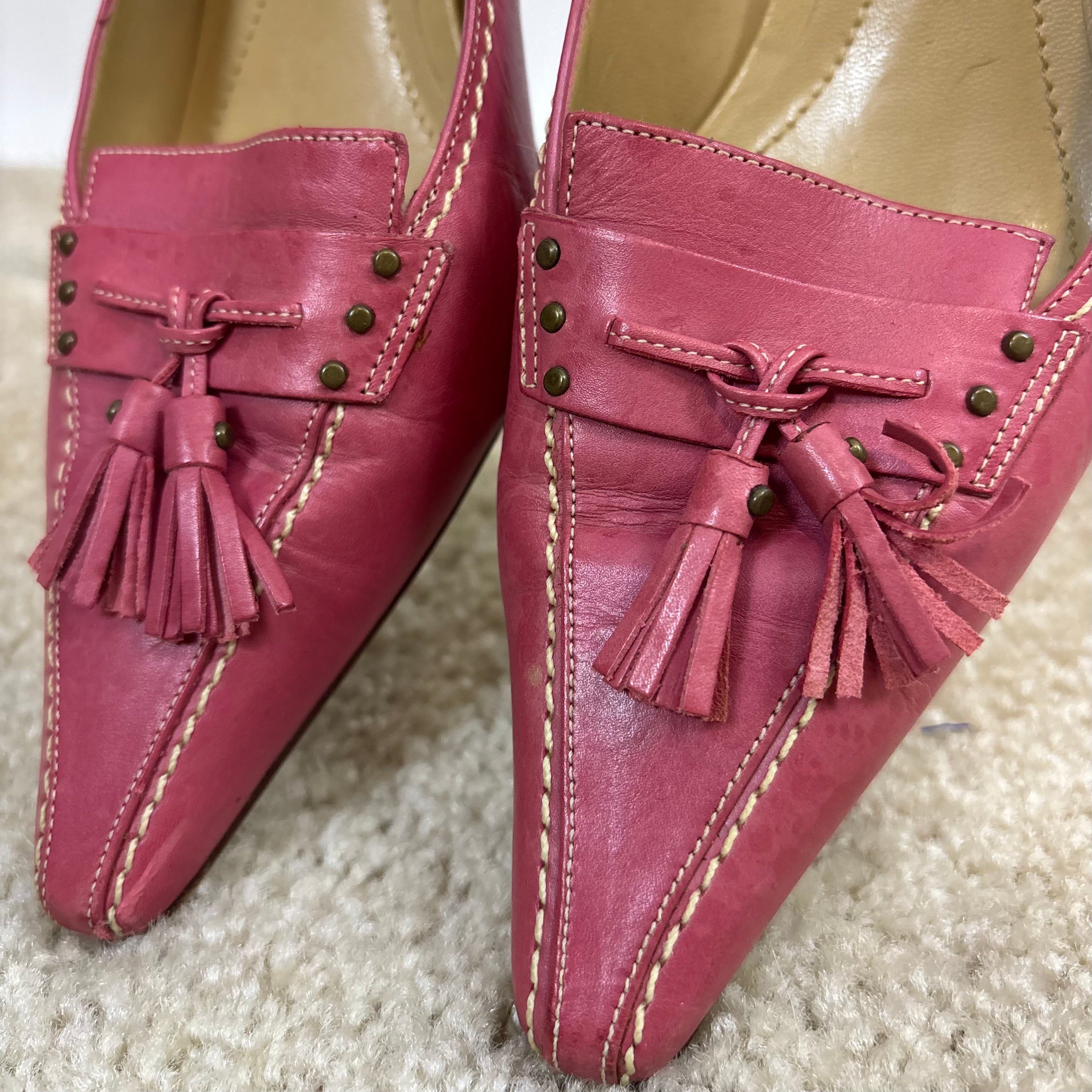 Pink Tassel Pumps